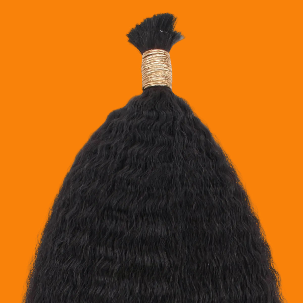 Kinky Straight Bulk 100% Human Braiding Hair