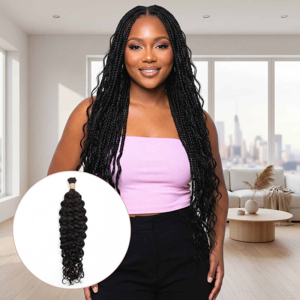 Ocean Wave Bulk 100% Human Braiding Hair