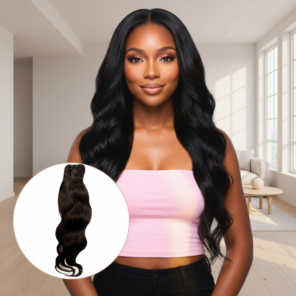 Raw Indian Wavy 100% Human Hair Bundles