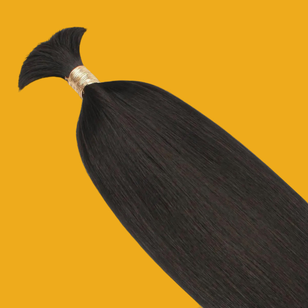 Straight Bulk 100% Human Braiding Hair