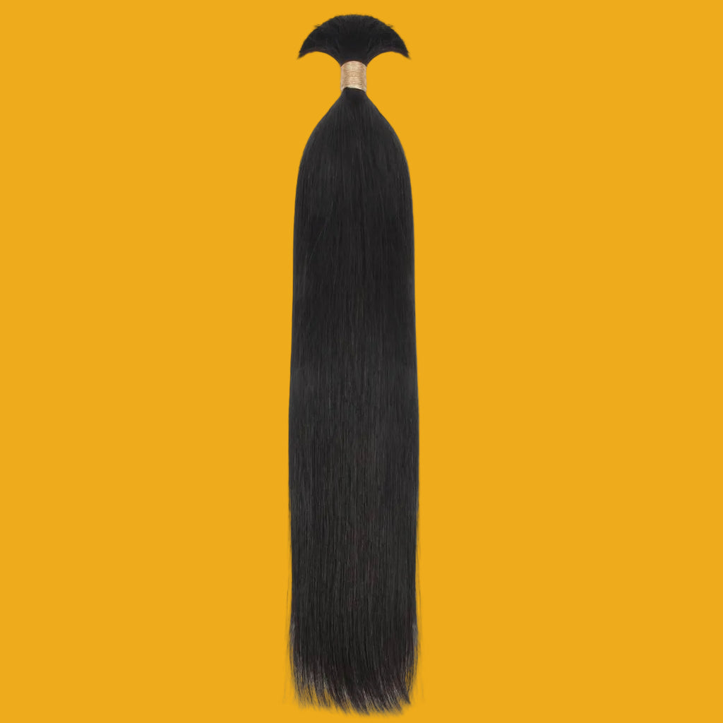 Straight Bulk 100% Human Braiding Hair