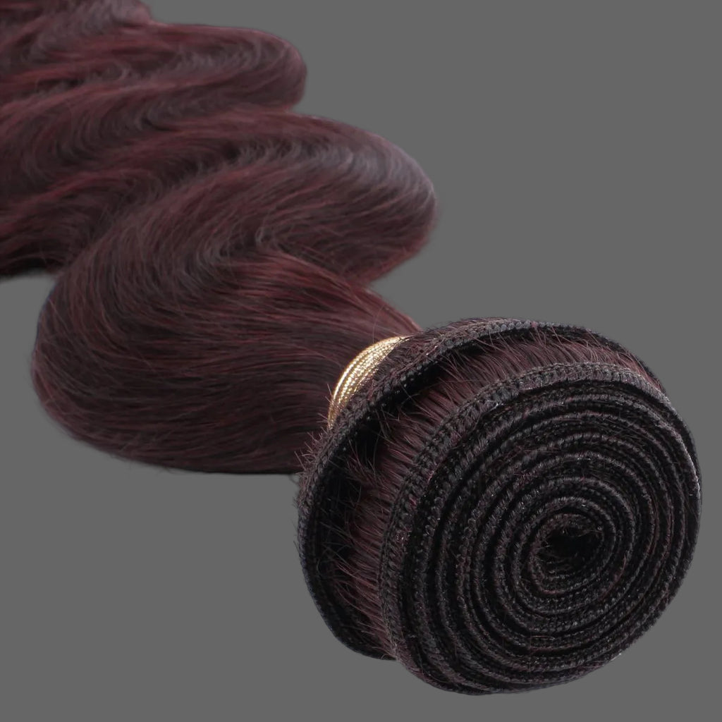 Burgundy Body Wave 100% Human Hair Bundles