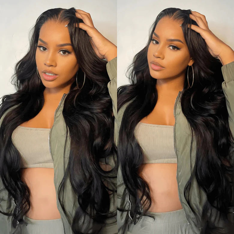 Body Wave Pre-Cut Lace Pre-Plucked Bleached Knots Wear & Go Glueless Wig Flash Sale