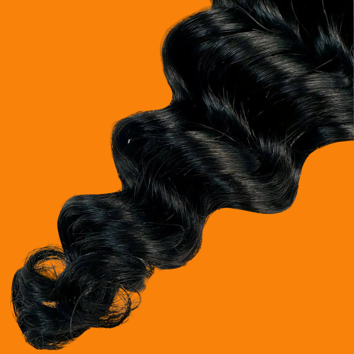 Jet Black Deep Wave Bulk 100% Human Braiding Hair